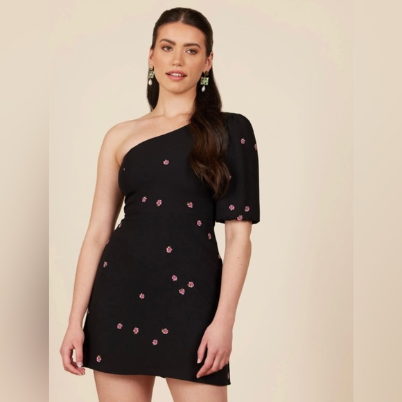 DRESS. One shoulder mini dress. NWT - Picture 1 of 6